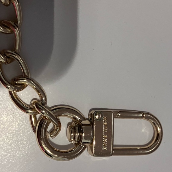 ANNE KLEIN WALLET BROWN AND GOLD CHAIN - Picture 7 of 11